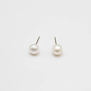 Golden Raw Pearl Earrings